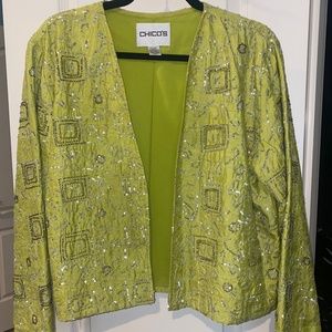 Chico's Size 2 Silk jacket